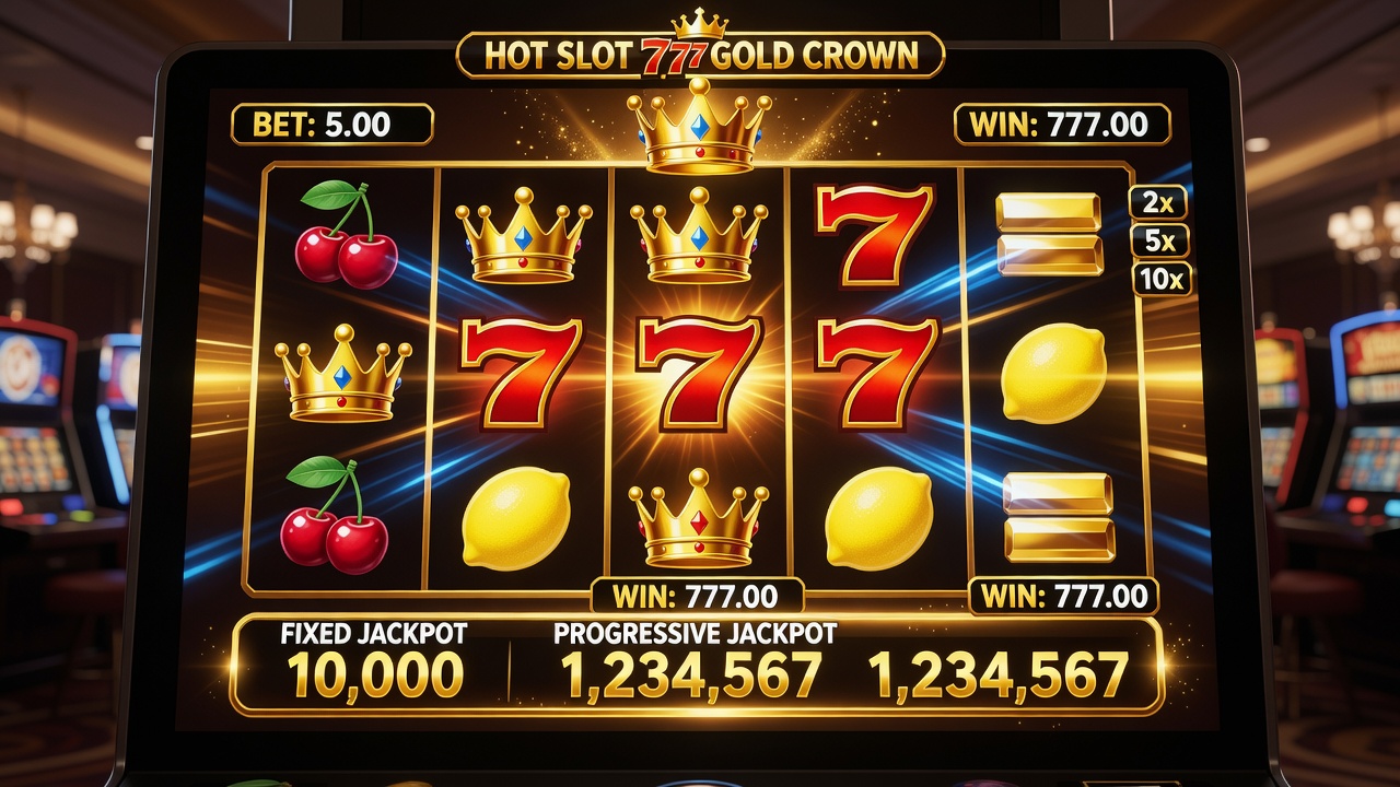 Hot Slot 777 Gold Crown Game: Discover 777 Gold Crown Slot Machines, Jackpot Slots and Online Casino Games