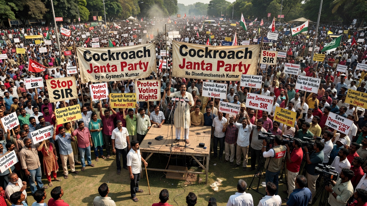 Cockroach Janta Party Claims Mumbai Turnout Validates SIR Protest