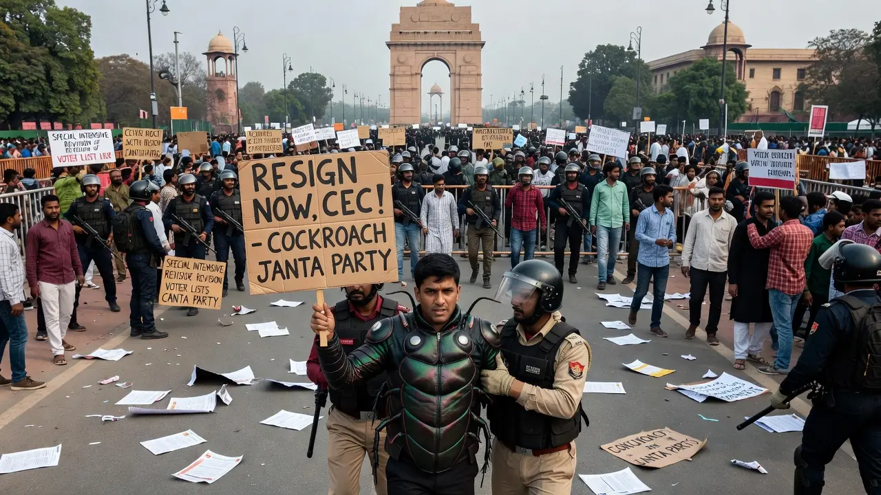 Delhi Crackdown on Voter-Roll Protest Tests India's Democratic Guardrails