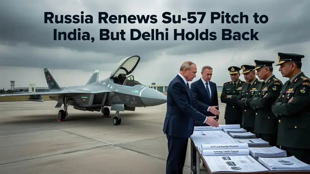 Russia Renews Su-57 Pitch to India, But Delhi Holds Back