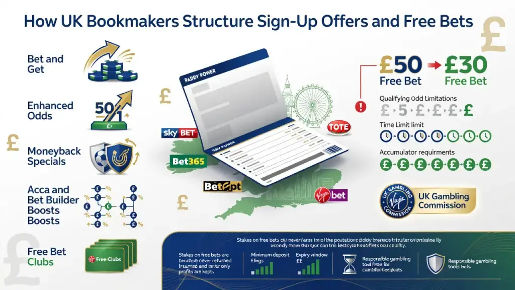 How UK Bookmakers Structure Sign-Up Offers and Free Bets